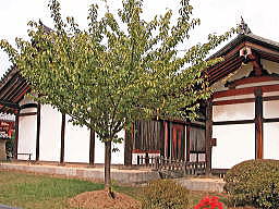 法隆寺食堂(国宝)と細殿
